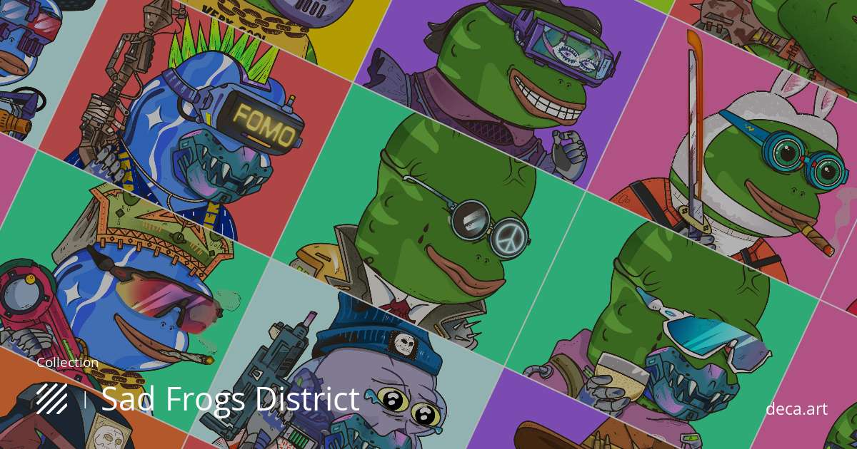 Sad Frogs District by sadfrogsdistrict | Collection - Deca